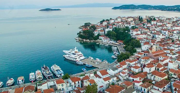 The Old Port of Skiathos in the afternoon