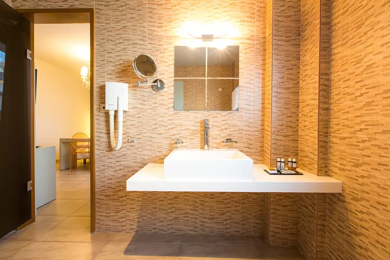 La salle de bains d’une chambre Premium